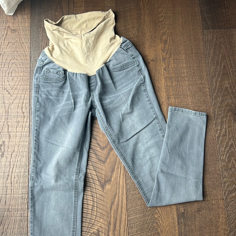 Grey Jessica Simpson Maternity Jeans